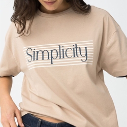Camiseta beige "simplicity", Milos - Imagen 1