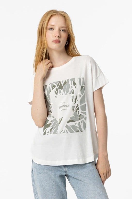 Camiseta blanca, Apricot - Imagen 1