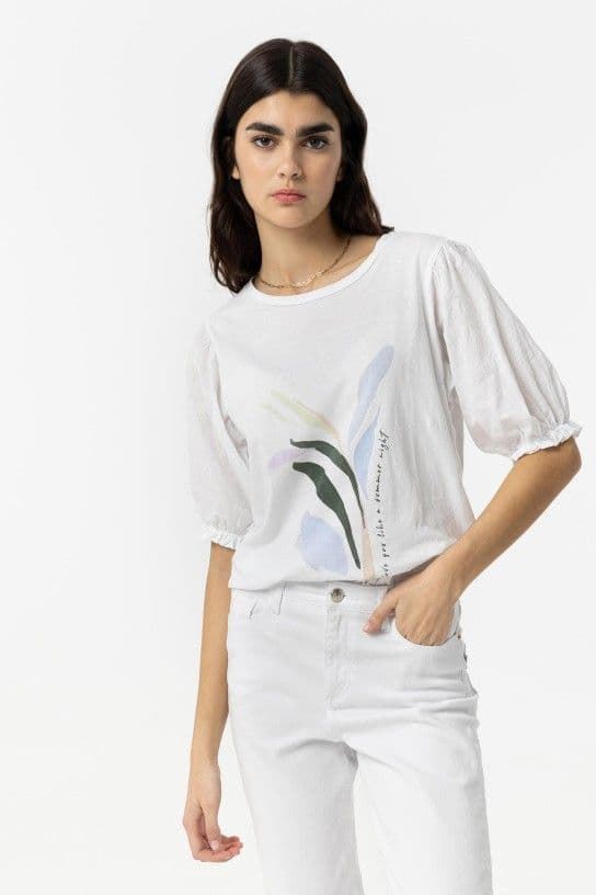 Camiseta con Estampado Frontal, Belita - Imagen 1