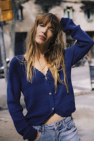 Cárdigan azul, By Mikala - Imagen 1