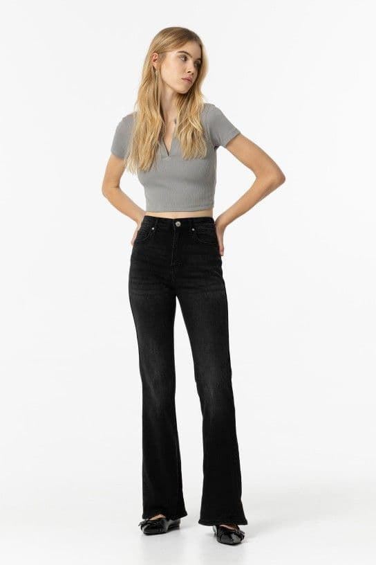 Jeans Zoe_46 Flare negro - Imagen 1