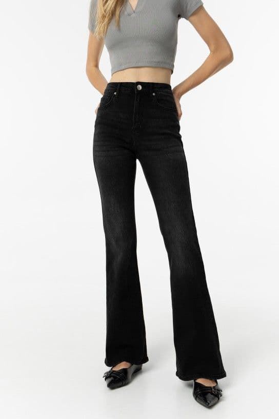 Jeans Zoe_46 Flare negro - Imagen 5