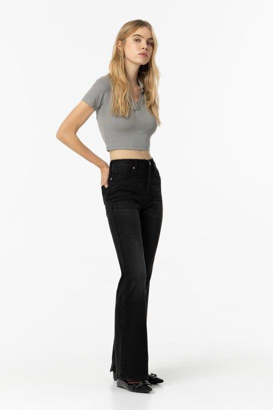 Jeans Zoe_46 Flare negro - Imagen 6