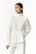 Jersey de punto blanco blusa combinada, Astrid - Imagen 1