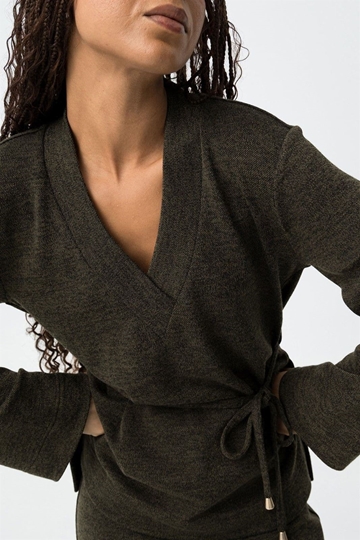 Jersey escote en v verde, Aria - Imagen 2