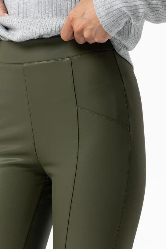 Legging Efecto Piel verde, Fani - Imagen 2