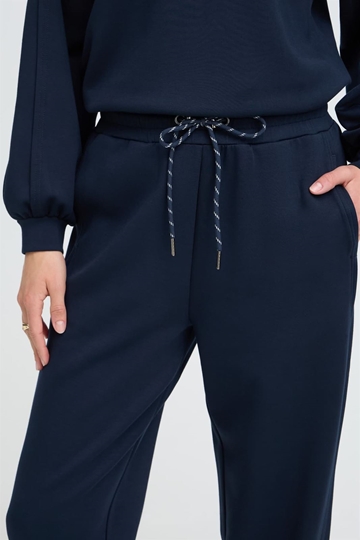 Pantalón ancho cintura alta, By Pusti, B.Young - azul marino - Imagen 2