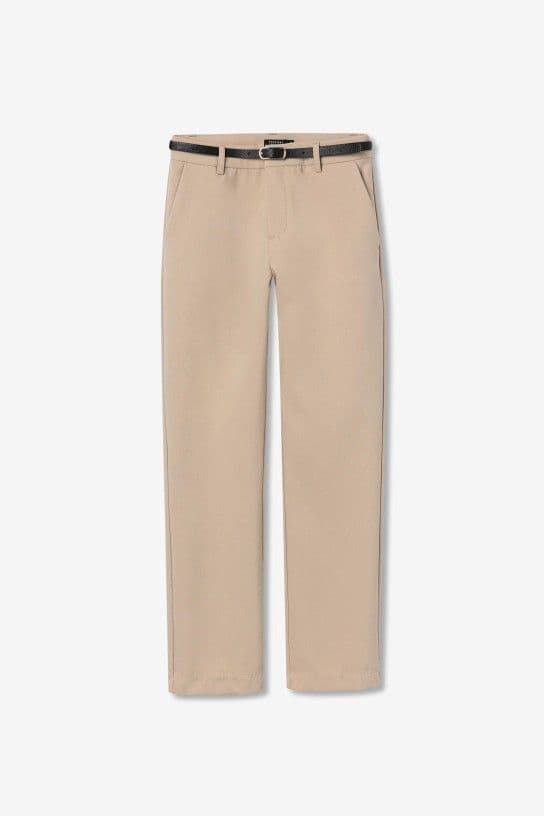 Pantalón Chino beige con Cinturón, Benedita - Imagen 6