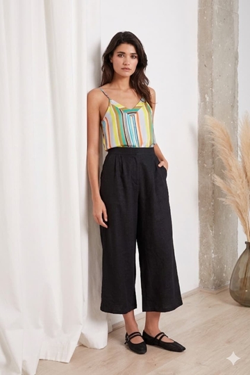 Pantalon croped negro, Mood - Imagen 1