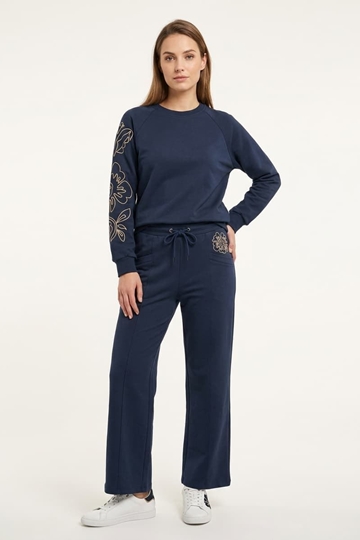 Pantalón jogger Vitoria bordado Lylu - azul marino - Imagen 1