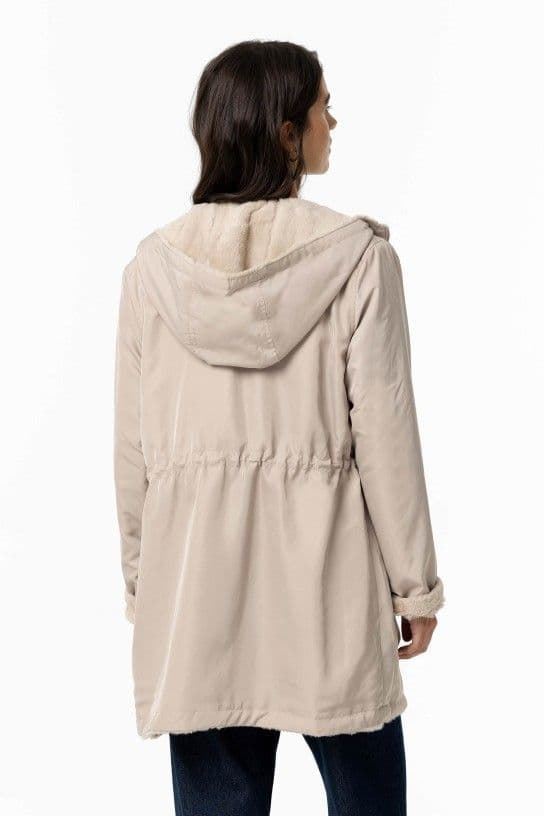 Parka beige reversible con capucha, Rocky - Imagen 4