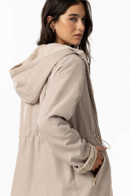 Parka beige reversible con capucha, Rocky - Imagen 6