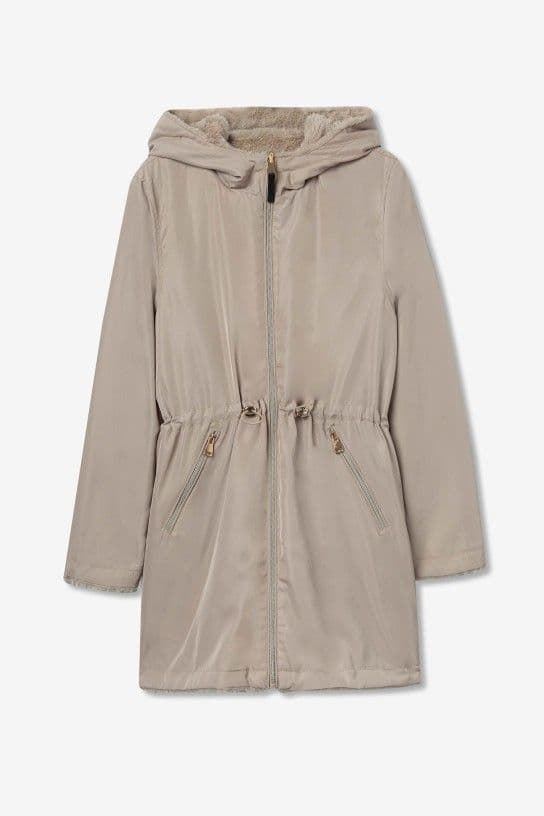 Parka beige reversible con capucha, Rocky - Imagen 7