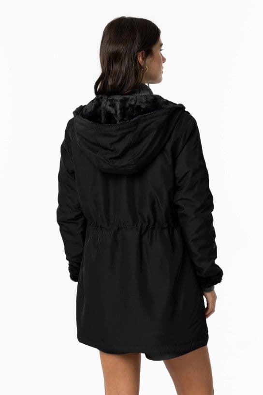 Parka negra reversible con capucha, Rocky - Imagen 6