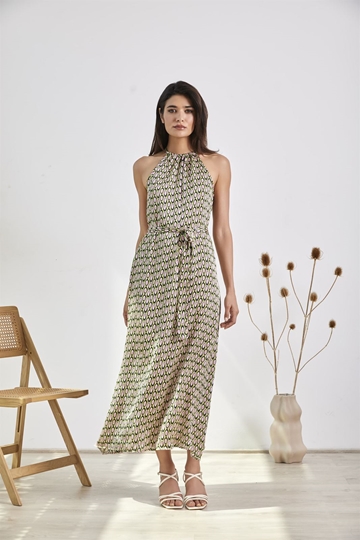 Vestido escote halter, Fawn - Imagen 1