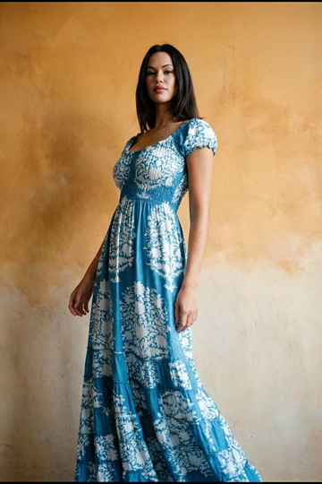 Vestido reversible azul, Laura - Imagen 1
